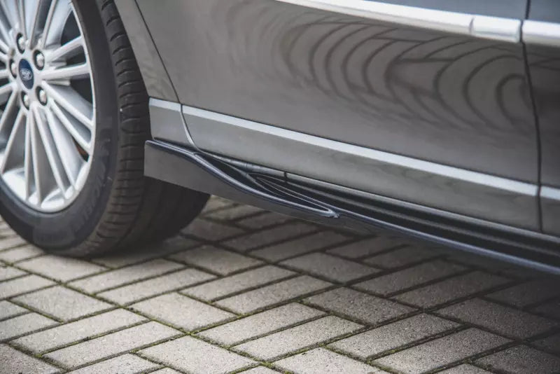 Maxton Design Seitenschweller (Paar) für Ford S-Max Mk2 Facelift Hochglanz schwarz – Ansicht 3