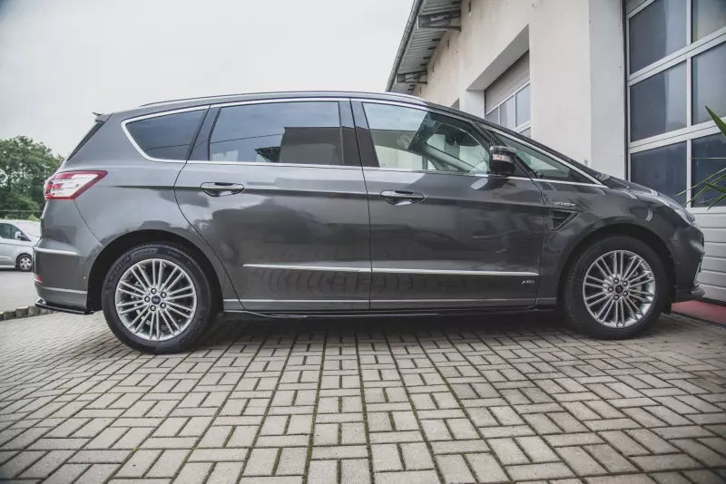 Maxton Design Seitenschweller (Paar) für Ford S-Max Mk2 Facelift Hochglanz schwarz – Ansicht 4