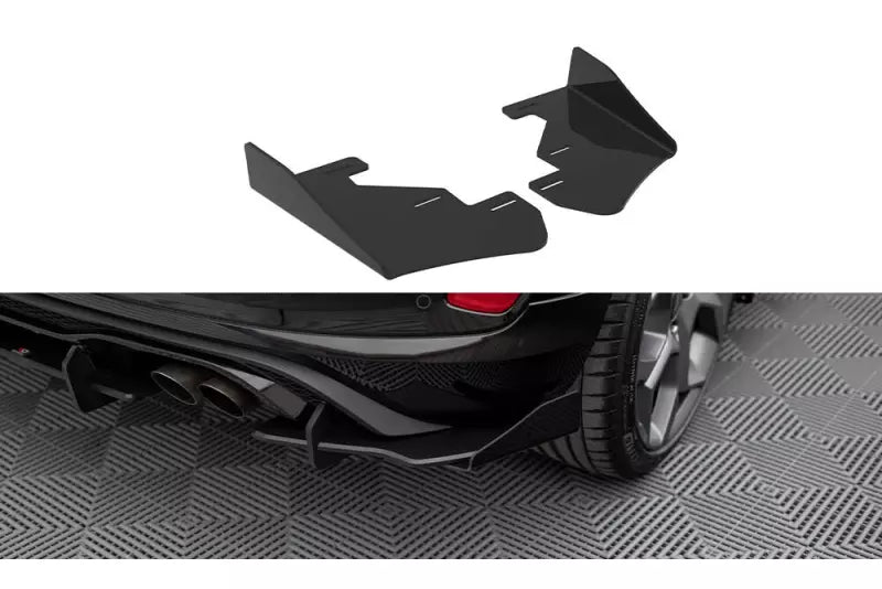 Maxton Design Street Pro Heckdiffusor Flaps für Ford Fiesta ST Mk8 Hochglanz schwarz – Ansicht 1