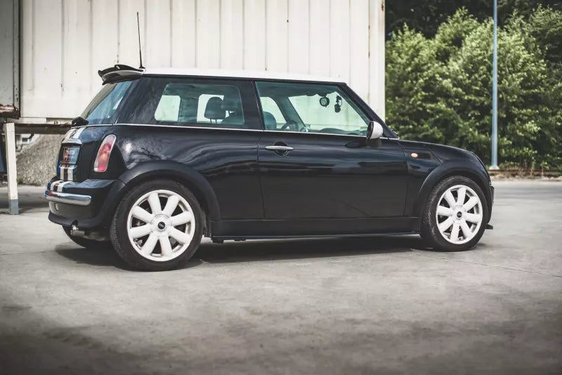 Maxton Design Seitenschweller (Paar) für Mini Cooper / One R50 Hochglanz schwarz – Ansicht 2
