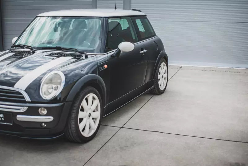 Maxton Design Seitenschweller (Paar) für Mini Cooper / One R50 Hochglanz schwarz – Ansicht 3