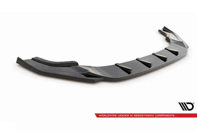 Maxton Design Frontlippe V.9 für VW Golf 7 R-Line / R Facelift ab 03/2017 Hochglanz schwarz – Ansicht 3