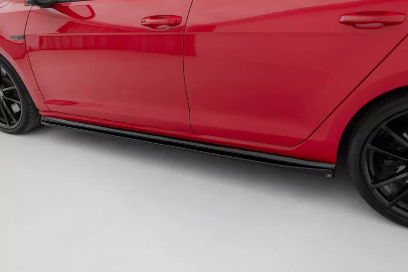 Maxton Design Seitenschweller (Paar) V.4 für VW Golf 7 R-Line / R / GTI Facelift ab 03/2017 Hochglanz schwarz – Ansicht 3