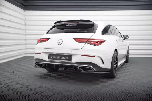 Maxton Design Heckdiffusor für Mercedes CLA Shooting Brake AMG-Line X118 Hochglanz schwarz – Ansicht 1