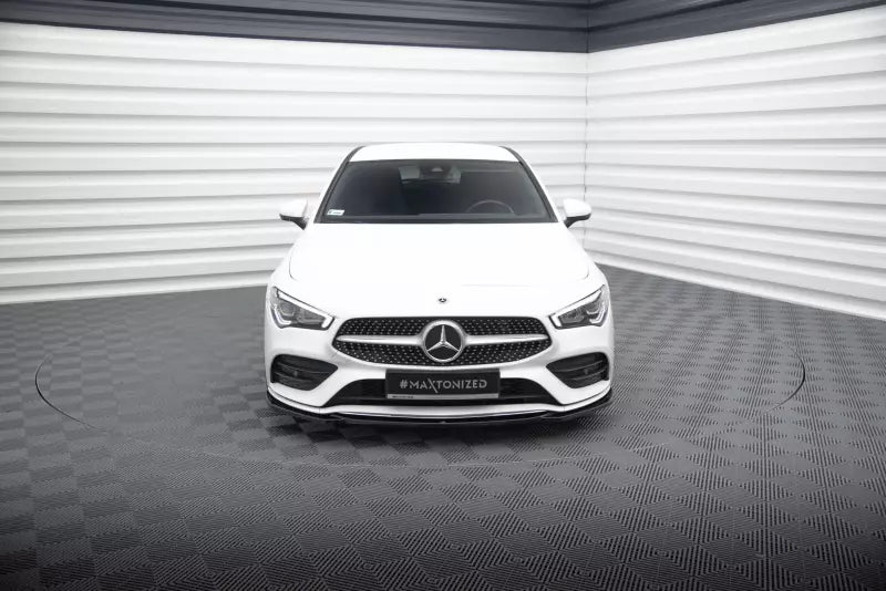 Maxton Design Frontlippe V.1 für Mercedes CLA A35 AMG / AMG-Line C118 Hochglanz schwarz – Ansicht 2
