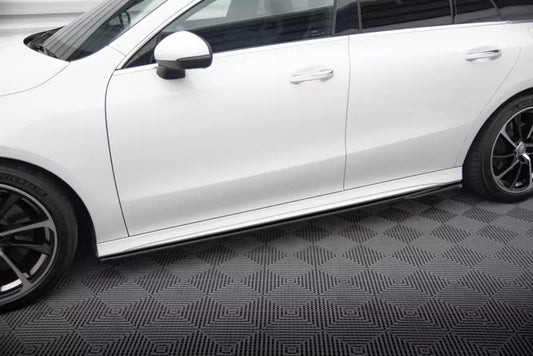 Maxton Design Seitenschweller (Paar) für Mercedes CLA C118 AMG-Line Hochglanz schwarz – Ansicht 1