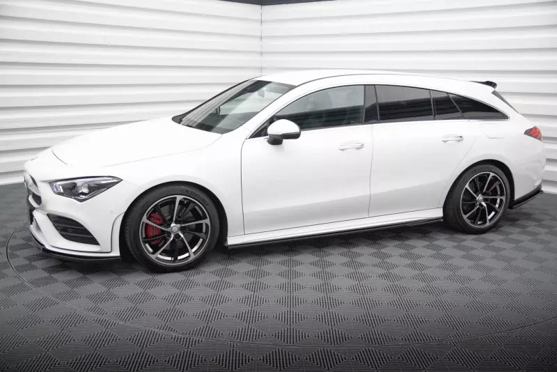 Maxton Design Seitenschweller (Paar) für Mercedes CLA C118 AMG-Line Hochglanz schwarz – Ansicht 2