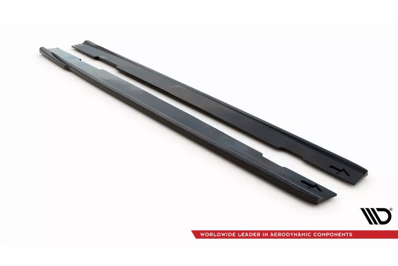 Maxton Design Seitenschweller (Paar) für Mercedes CLA C118 AMG-Line Hochglanz schwarz – Ansicht 4