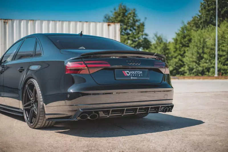 Maxton Design Heckdiffusor für Audi S8 D4 Facelift Hochglanz schwarz – Ansicht 4