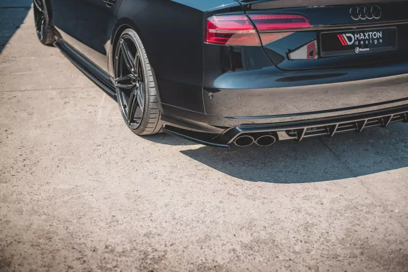 Maxton Design Diffusor Flaps V.2 für Audi S8 D4 Facelift Hochglanz schwarz – Ansicht 2