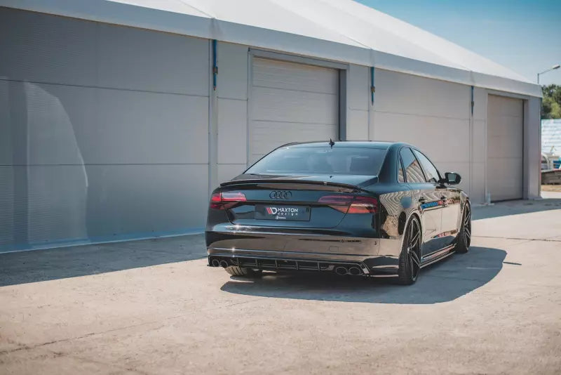 Maxton Design Diffusor Flaps V.2 für Audi S8 D4 Facelift Hochglanz schwarz – Ansicht 3