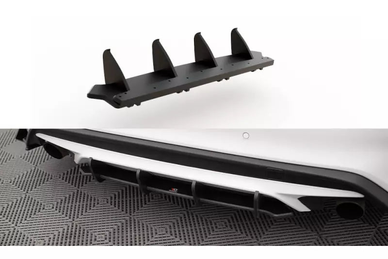 Maxton Design Street Pro Heckdiffusor für Ford Focus ST Mk4 Schwarz – Ansicht 1