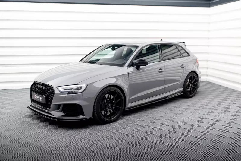 Maxton Design Seitenschweller (Paar) V.2 für Audi RS3 8V Sportback Facelift Hochglanz schwarz – Ansicht 3