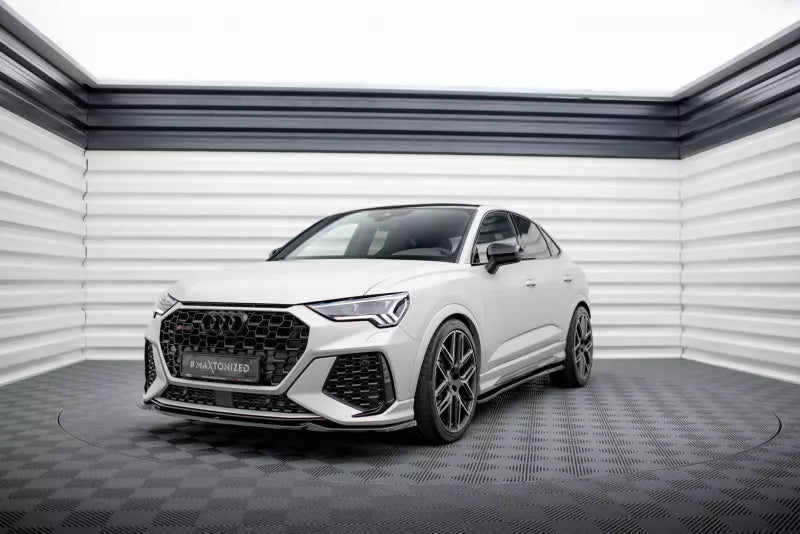 Maxton Design Frontlippe V.1 für Audi RSQ3 F3 Hochglanz schwarz – Ansicht 1