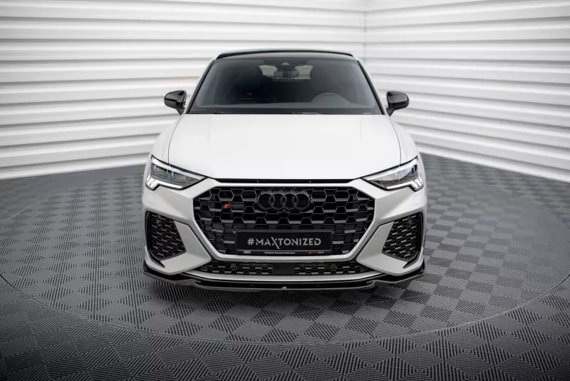 Maxton Design Frontlippe V.1 für Audi RSQ3 F3 Hochglanz schwarz – Ansicht 2