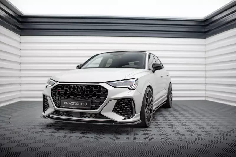 Maxton Design Frontlippe V.2 für Audi RSQ3 F3 Hochglanz schwarz – Ansicht 1