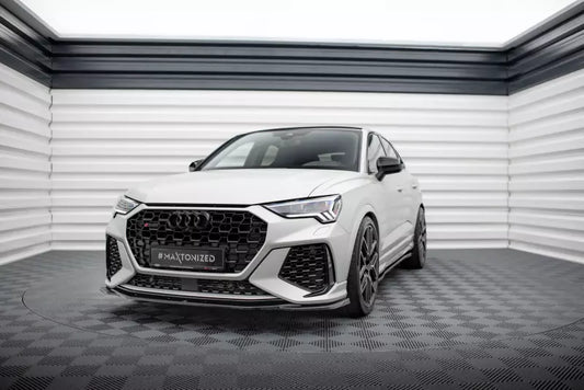Maxton Design Frontlippe V.2 für Audi RSQ3 F3 Hochglanz schwarz – Ansicht 1