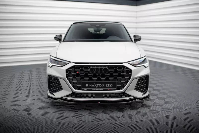 Maxton Design Frontlippe V.2 für Audi RSQ3 F3 Hochglanz schwarz – Ansicht 2