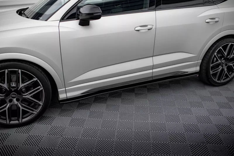 Maxton Design Seitenschweller (Paar) für Audi RSQ3 F3 Hochglanz schwarz – Ansicht 1