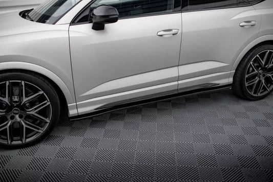Maxton Design Seitenschweller (Paar) für Audi RSQ3 F3 Hochglanz schwarz – Ansicht 1