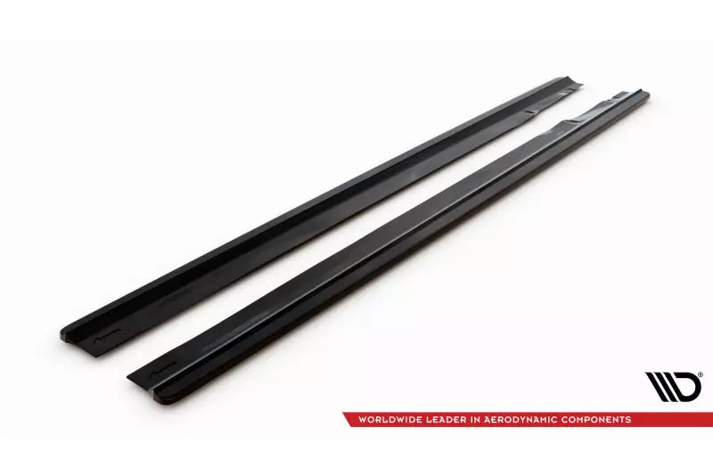 Maxton Design Seitenschweller (Paar) für Audi A8 Lang D4 Hochglanz schwarz – Ansicht 4