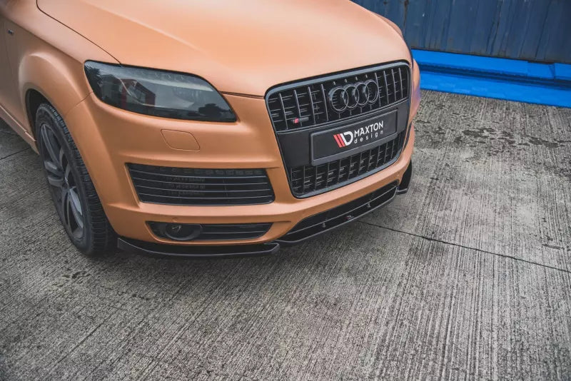 Maxton Design Frontlippe für Audi Q7 4L S-Line Hochglanz schwarz – Ansicht 1