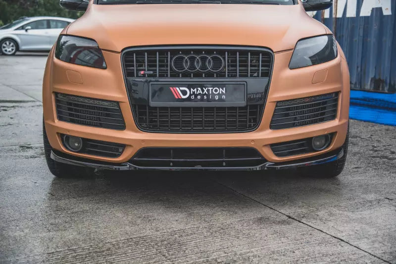 Maxton Design Frontlippe für Audi Q7 4L S-Line Hochglanz schwarz – Ansicht 3