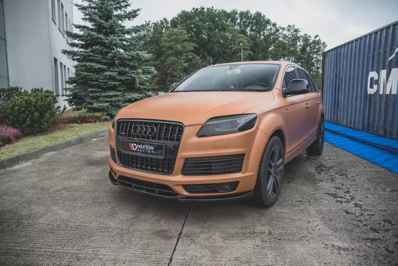 Maxton Design Frontlippe für Audi Q7 4L S-Line Hochglanz schwarz – Ansicht 4