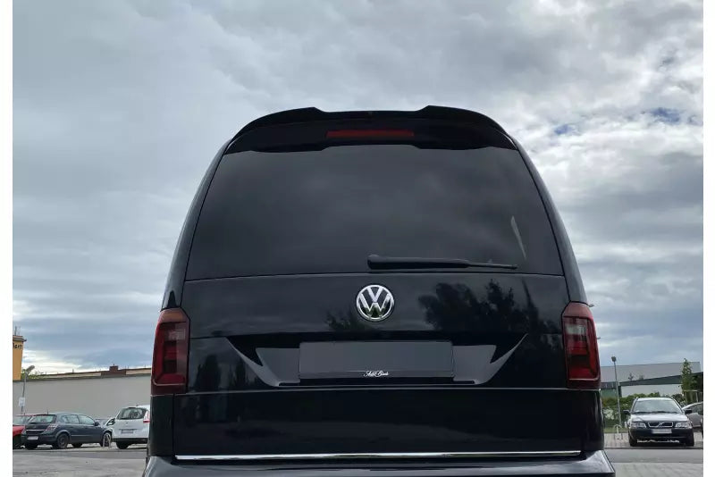 Maxton Design Heckspoiler Lippe für VW Caddy 4 Hochglanz schwarz – Ansicht 1