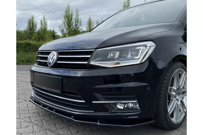 Maxton Design Frontlippe für VW Caddy 4 Hochglanz schwarz – Ansicht 1