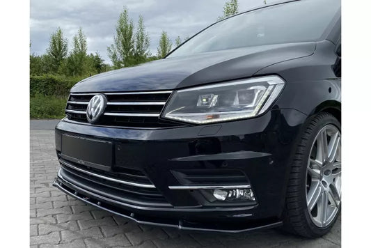 Maxton Design Frontlippe für VW Caddy 4 Hochglanz schwarz – Ansicht 1