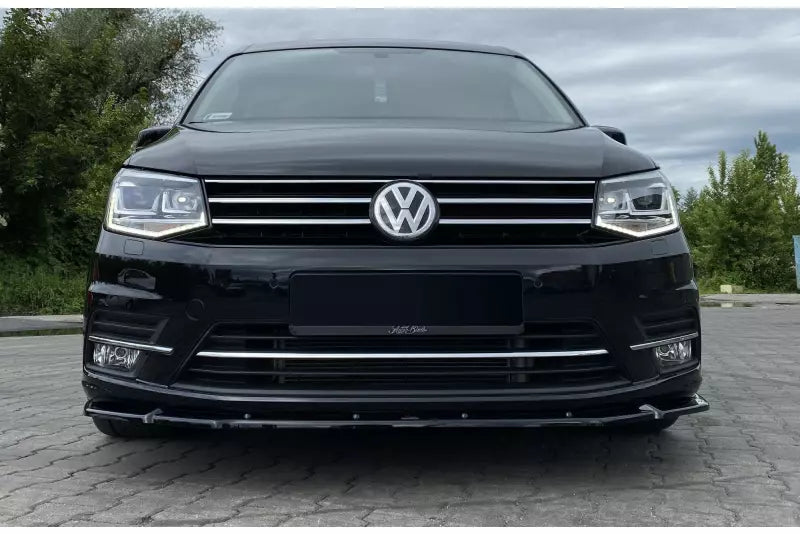 Maxton Design Frontlippe für VW Caddy 4 Hochglanz schwarz – Ansicht 2
