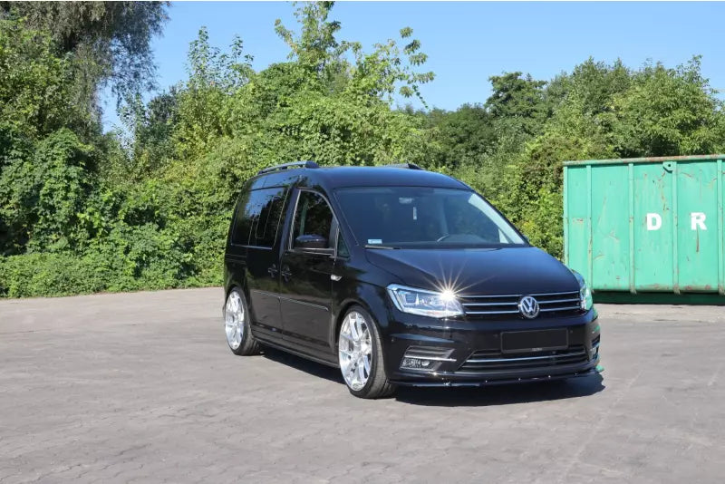 Maxton Design Frontlippe für VW Caddy 4 Hochglanz schwarz – Ansicht 4