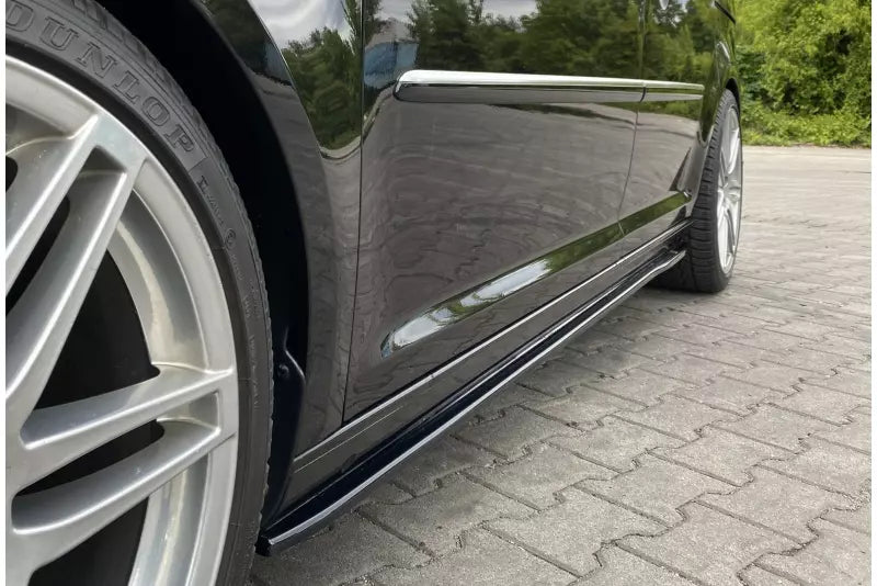 Maxton Design Seitenschweller (Paar) für VW Caddy 4 Hochglanz schwarz – Ansicht 1