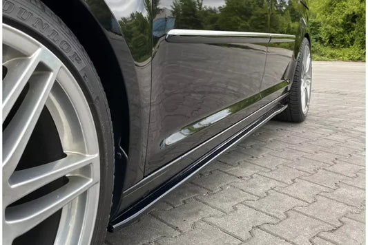 Maxton Design Seitenschweller (Paar) für VW Caddy 4 Hochglanz schwarz – Ansicht 1