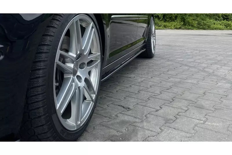 Maxton Design Seitenschweller (Paar) für VW Caddy 4 Hochglanz schwarz – Ansicht 2