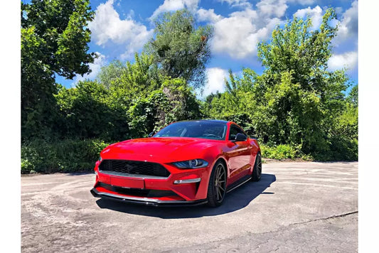 Maxton Design Frontlippe für Ford Mustang Mk6 Facelift Hochglanz schwarz – Ansicht 1