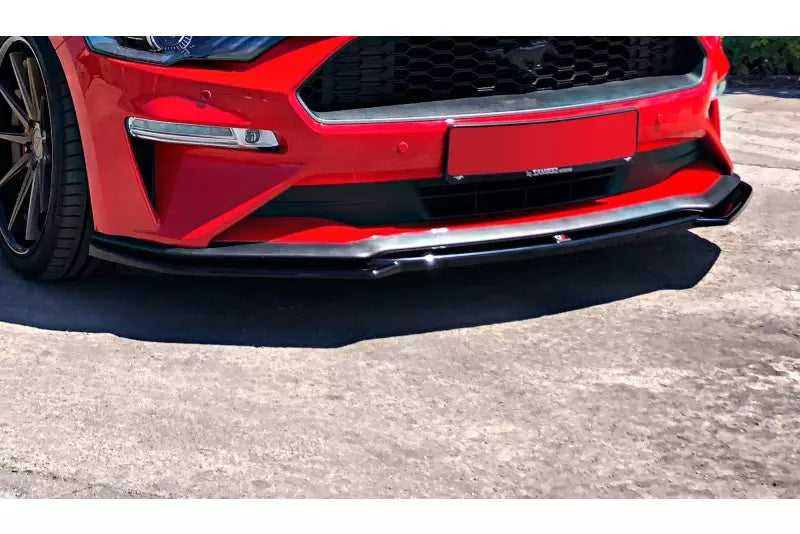 Maxton Design Frontlippe für Ford Mustang Mk6 Facelift Hochglanz schwarz – Ansicht 2