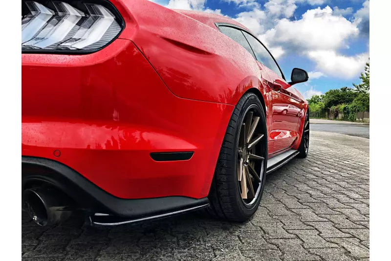 Maxton Design Diffusor Flaps für Ford Mustang Mk6 Facelift Hochglanz schwarz – Ansicht 1