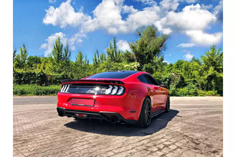 Maxton Design Diffusor Flaps für Ford Mustang Mk6 Facelift Hochglanz schwarz – Ansicht 2