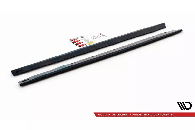 Maxton Design Seitenschweller (Paar) für Ford Mustang Mk6 Facelift Hochglanz schwarz – Ansicht 3