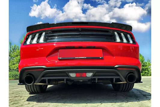 Maxton Design Heckdiffusor für Ford Mustang Mk6 Facelift Hochglanz schwarz – Ansicht 1