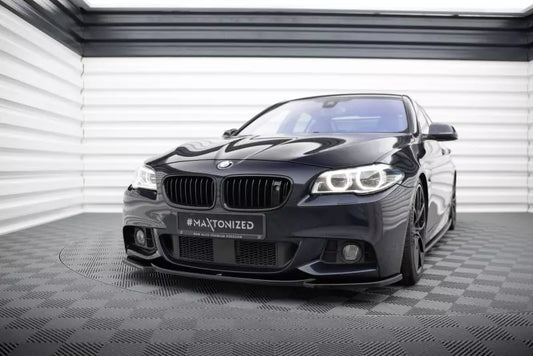 Maxton Design Frontlippe V.4 für BMW 5er F10 / F11 M Paket Hochglanz schwarz – Ansicht 1