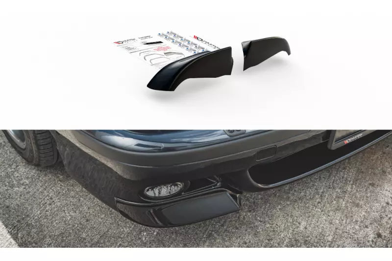Maxton Design Frontlippe Flaps für BMW M5 E39 Hochglanz schwarz – Ansicht 1
