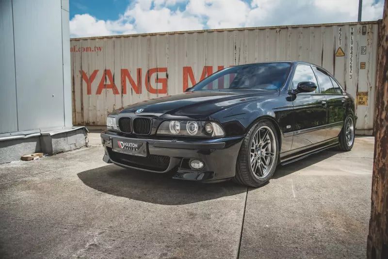 Maxton Design Frontlippe Flaps für BMW M5 E39 Hochglanz schwarz – Ansicht 3