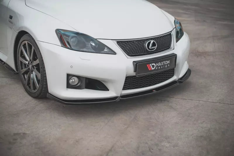 Maxton Design Frontlippe V.1 für Lexus IS F Mk2 Hochglanz schwarz – Ansicht 1