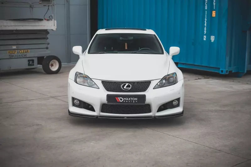 Maxton Design Frontlippe V.1 für Lexus IS F Mk2 Hochglanz schwarz – Ansicht 2