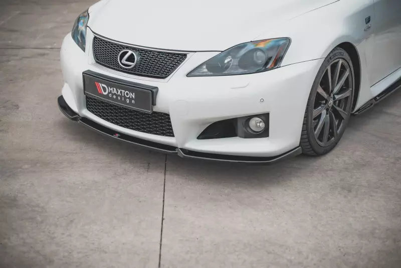 Maxton Design Frontlippe V.1 für Lexus IS F Mk2 Hochglanz schwarz – Ansicht 3