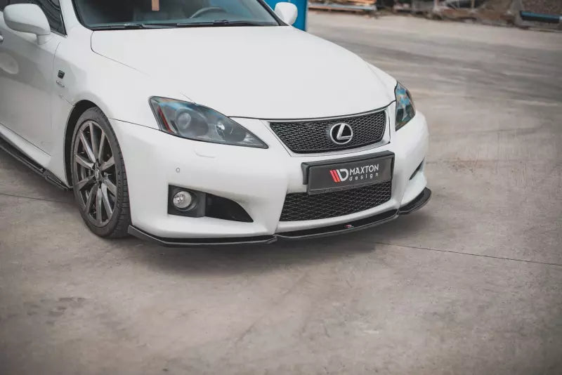 Maxton Design Frontlippe V.2 für Lexus IS F Mk2 Hochglanz schwarz – Ansicht 1