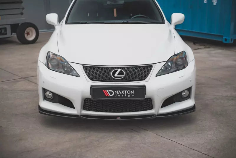 Maxton Design Frontlippe V.2 für Lexus IS F Mk2 Hochglanz schwarz – Ansicht 2